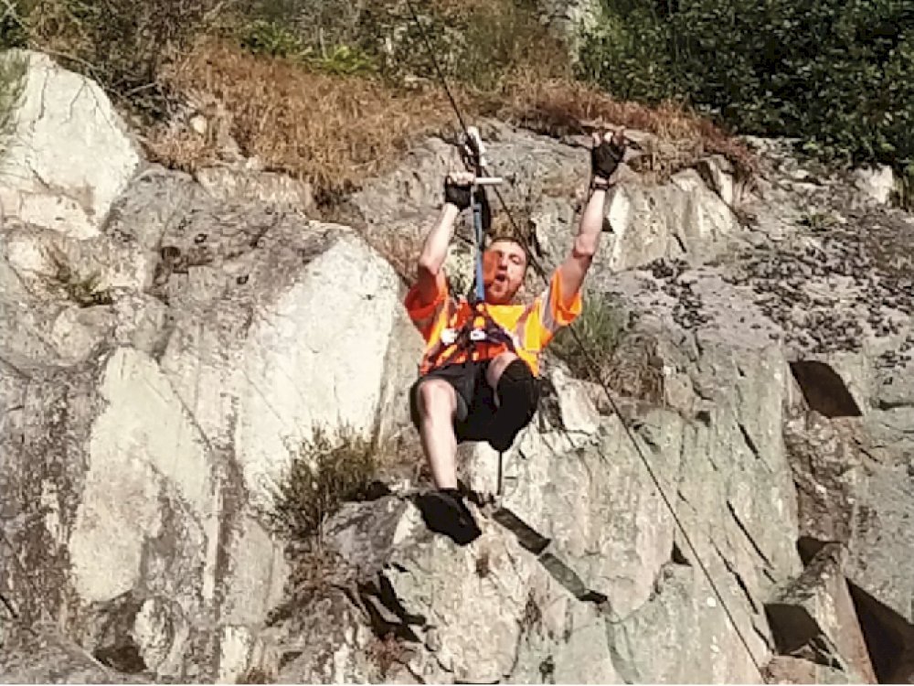 Grand Raid Nature Caffino - tyrolienne